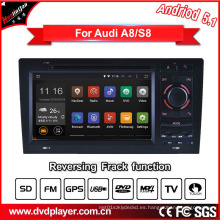 Android GPS Navigatior para Audi A8 / S8 Reproductor de DVD con GPS RDS Bt 3G / WiFi DSP Radio